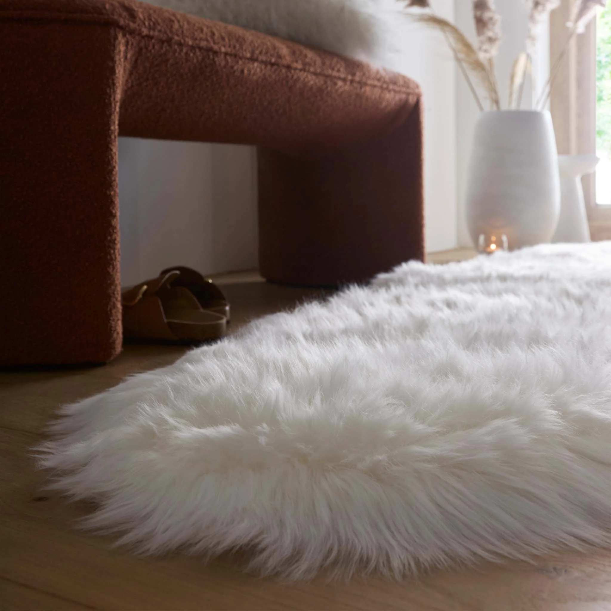 Genuine Sheepskin Rug Natural - Image 5