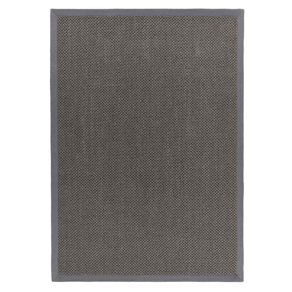Sisal Grey with Dark Grey Border Rug